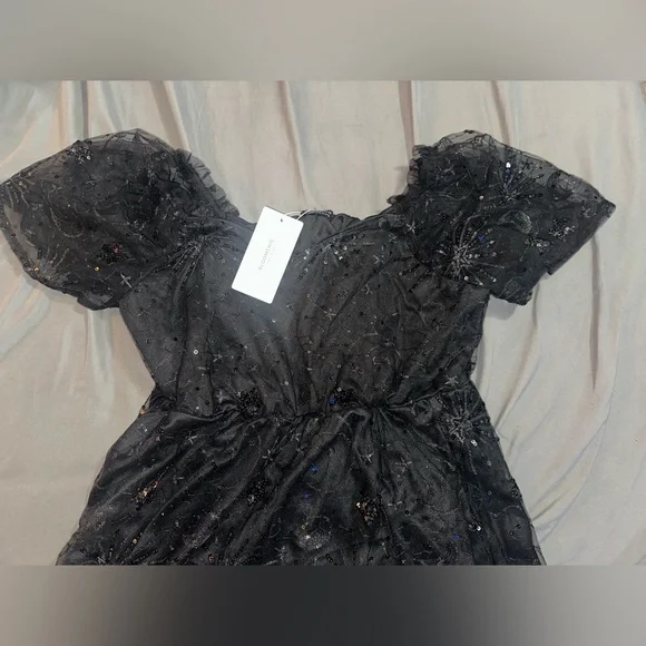 Black Starry Dress - Picture 3 of 7